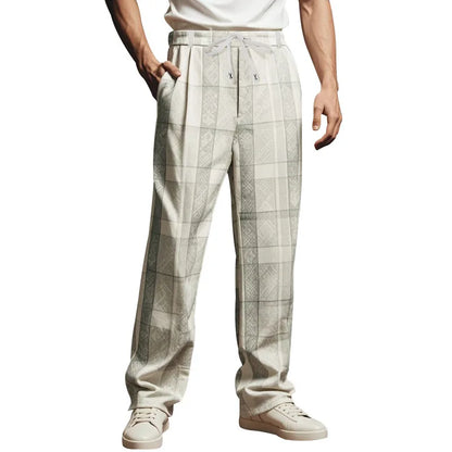 Digital Print Thin Casual Sweatpants – Business Style