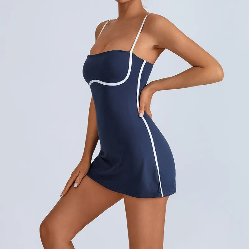 AceCourt Skirt Set – Built-In Bra Tennis Dress