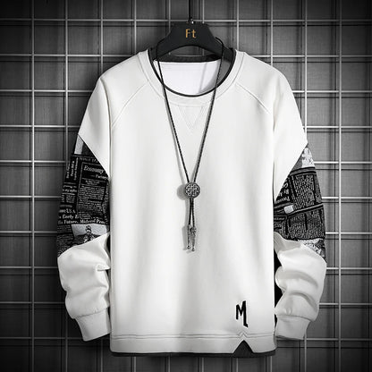 Patchwork Streetwear Crewneck