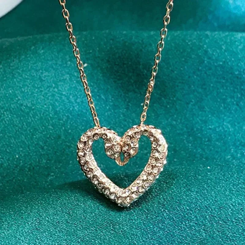 Pink Heart Crystal Set – Pearl Party Edition