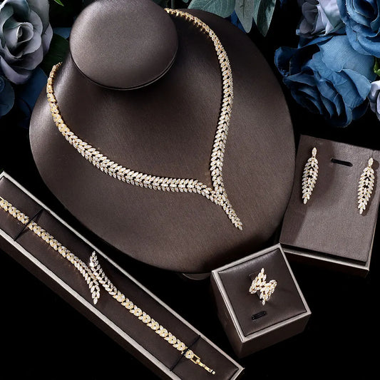 Nigeria Bride Set – 4-Piece Dubai Crystal Design