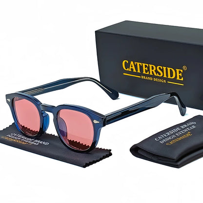 CATERSIDE Luxe | Retro Circular Sunglasses – Bold & Timeless UV400 Shades