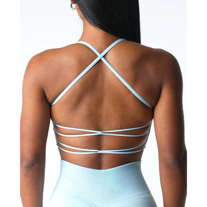 Invincible Seamless Bra — Women's Spandex Fitness & Leisure Sports Bra, Breathable & Elastic