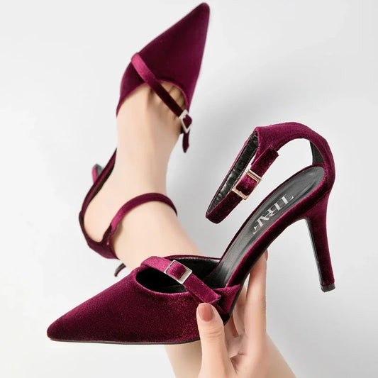 TrafLuxe | Red Stiletto Heels – Elegant Wedding & Party Shoes