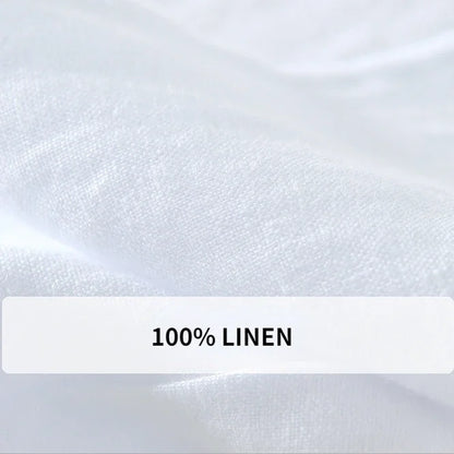 100% Linen Oversized Simple Casual Trousers