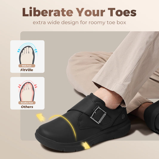 Oxford Derby Leather Shoes — Classic Black Business Lace-Ups