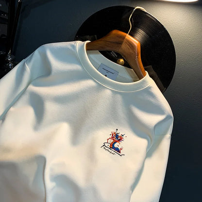 Painted Print Street Sweater
