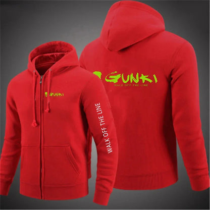 Zipper Street Hoodie with Print