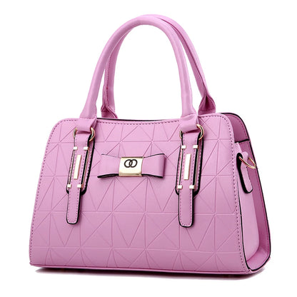 Large Capacity Casual Leather Tote | Top-Handle Bag