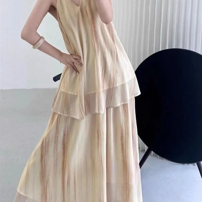 Korean Style Maxi Skirt Set – Festival Two Piece Outfit