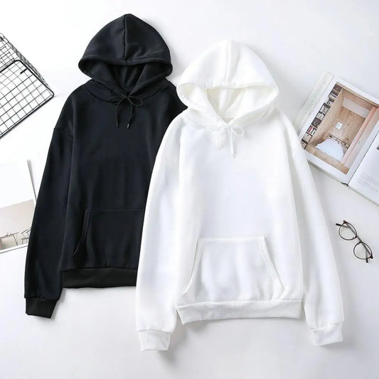 Drawstring Pocket Pullover — Soft, Warm, Loose Fit Hoodie