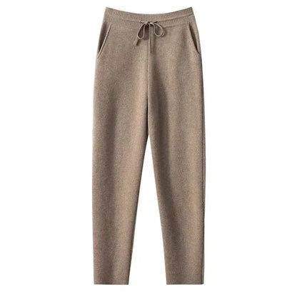Cashmere Knit Sweater & Harem Pants Set – Autumn Winter Suit