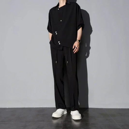 Khaki Shirt & Pants Set – Korean Kpop Style 2025
