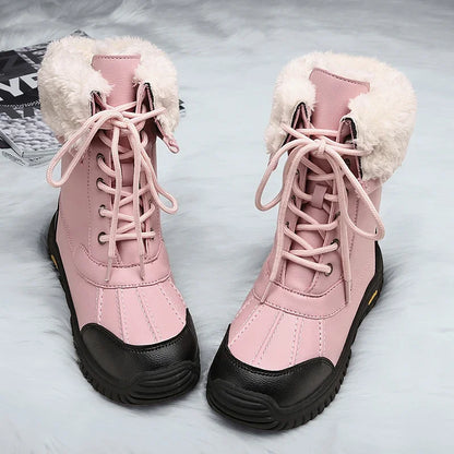 FrostStep | High Top Warm Snow Boots – Plus Size Winter Shoes
