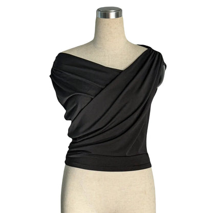 Minimalist Edge – Sleeveless Casual Tee for Women