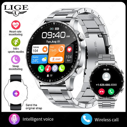 Magnetic Strap Smartwatch – Bluetooth Call, Health Monitor, Sports Features