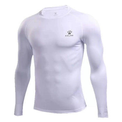KELME Compression Running Tights & Long Sleeve Shirt – Bodybuilding Fitness