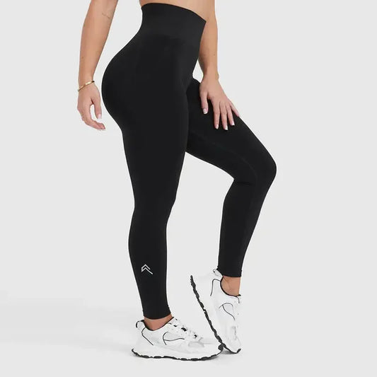 Seamless High-Waist Leggings — Elastic Stretch Yoga & Gym Pants