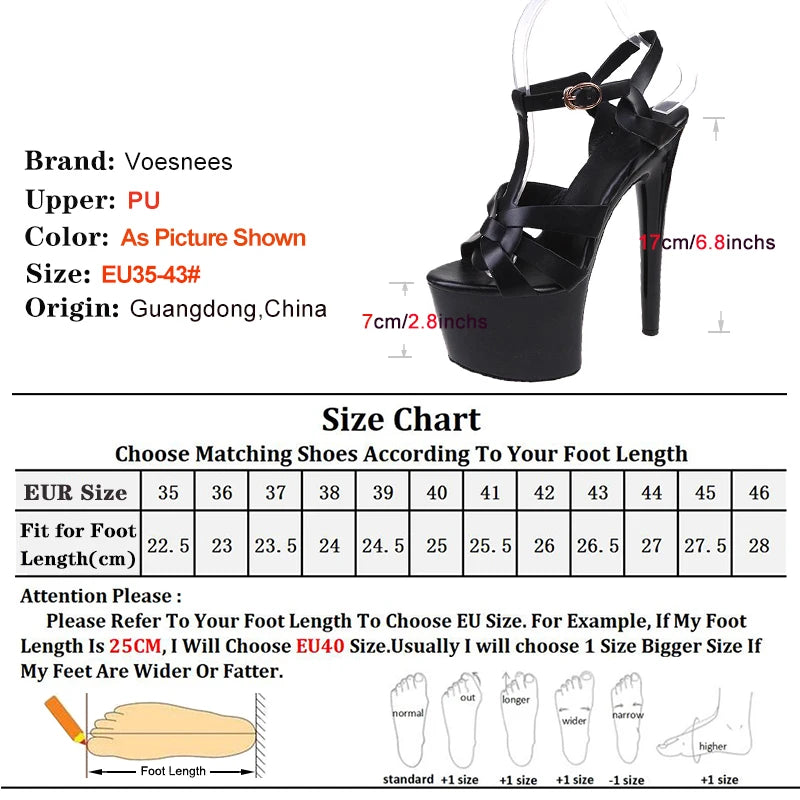 Viva | Black Patent Leather Cross Strappy T-Bar Platform Sandals – Stiletto Wedding Dress Shoes