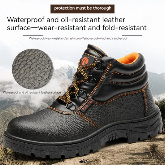 Wear-Resistant Safety Boots — Steel Toe & Waterproof Anti-Puncture Build