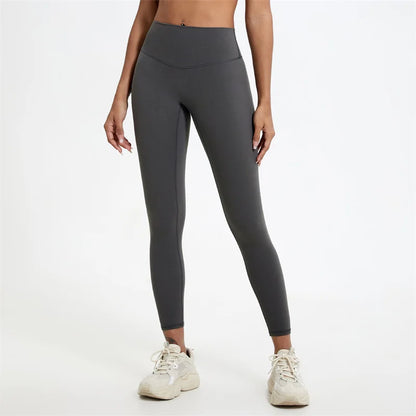 High Waist Soft Fabric Yoga Pants — Breathable Push-Up Running Leggings