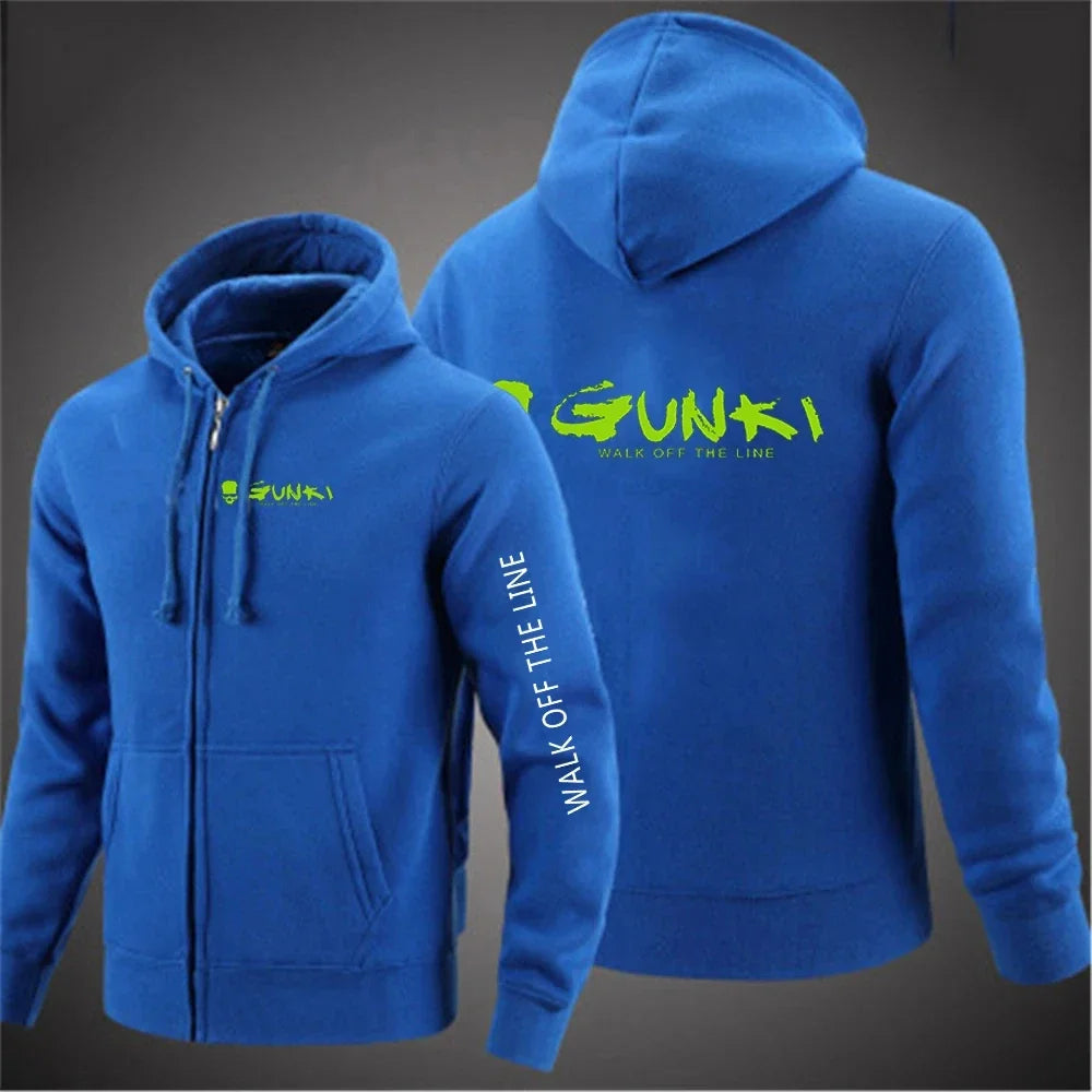 Zipper Street Hoodie with Print
