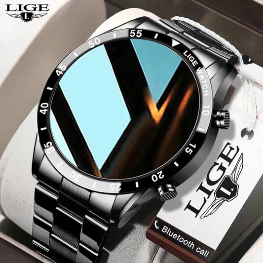 Touch Screen Smartwatch – Bluetooth Call, Steel Strap, Fitness Tracking