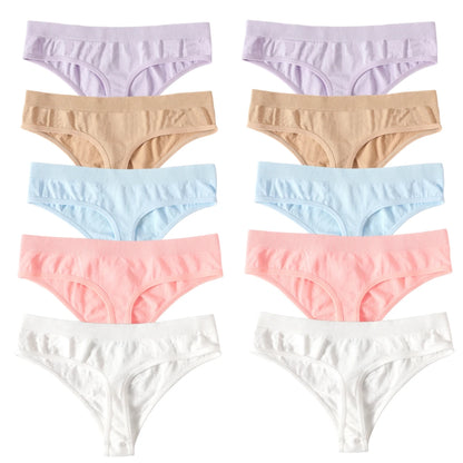 Seamless Thongs – Low Waist, Sporty – 10-Pack