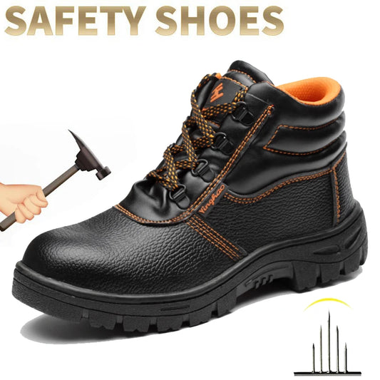 Wear-Resistant Safety Boots — Steel Toe & Waterproof Anti-Puncture Build