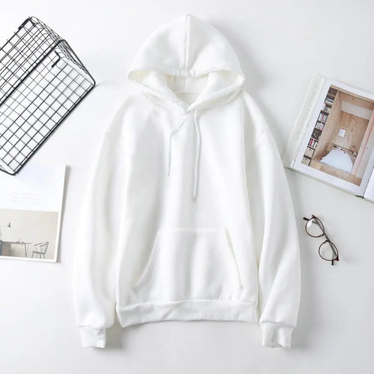 Drawstring Pocket Pullover — Soft, Warm, Loose Fit Hoodie