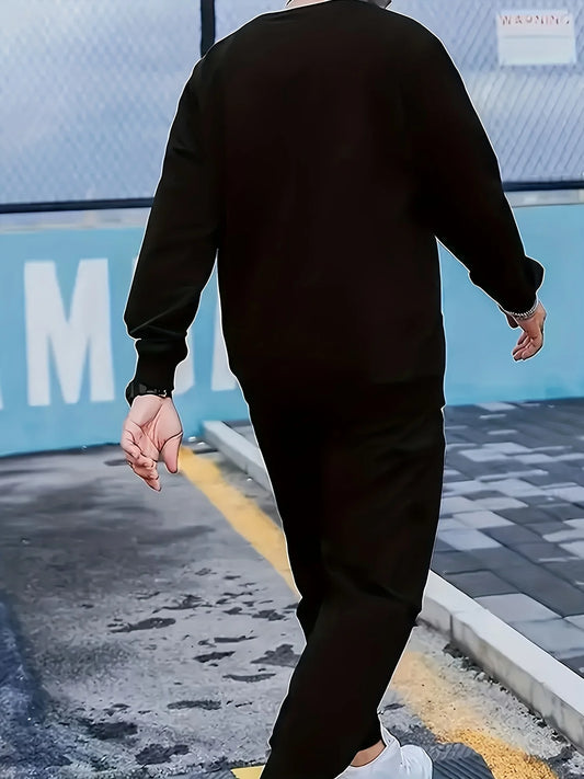 Plush Hoodie & Joggers Set – Hip Hop Winter Fit