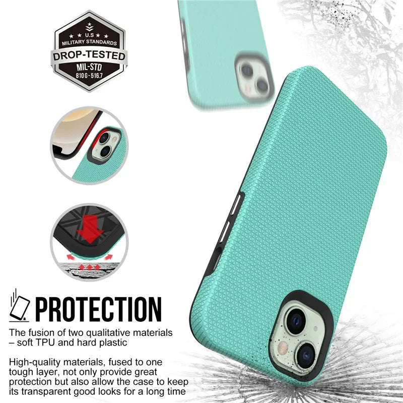Matte Silicone Fashion Case – iPhone 11 to 15 Pro Max | Anti-Slip & Shockproof Bumper