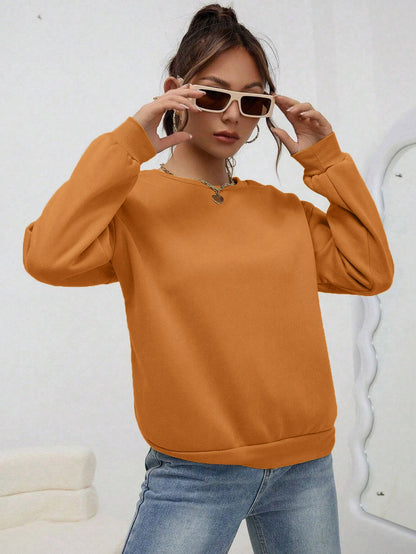Colorful Crewneck Sweatshirt — Minimal Solid, Comfy Everyday Fit