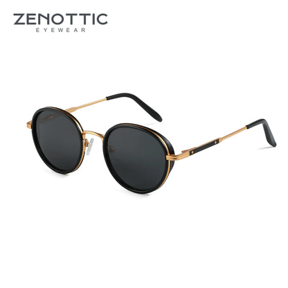 ZENOTTIC 2025 Retro | Polarized Round Shades – Classic Vintage Protection