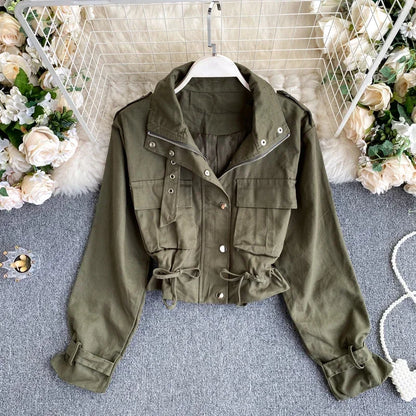 Safari Collar Short Coat