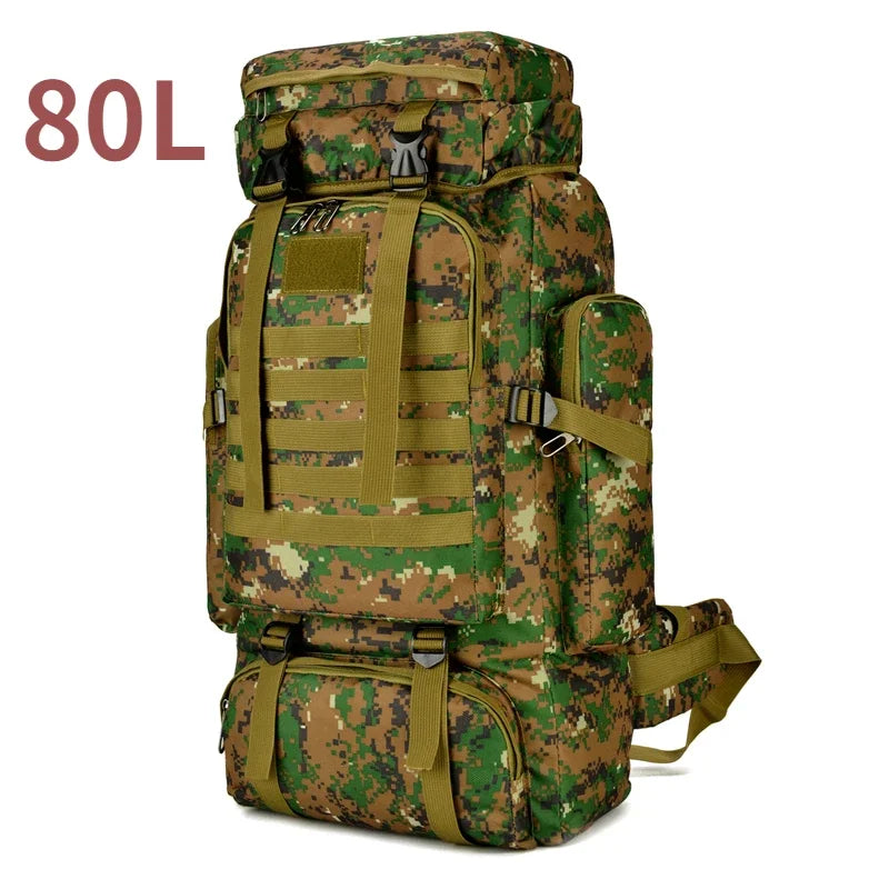 TrekMax 80L/100L Mountaineering Backpack – Tactical Outdoor Pack