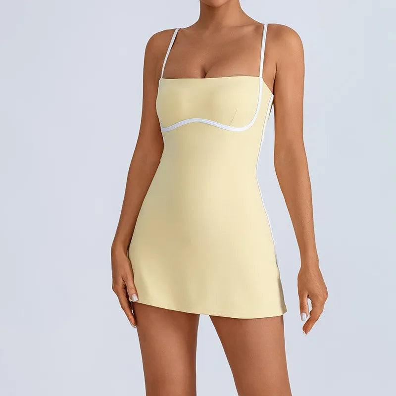 AceCourt Skirt Set – Built-In Bra Tennis Dress