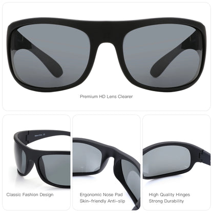 ZENOTTIC TR90 Polarized Sunglasses – Flexible Outdoor Sport & Driving Shades