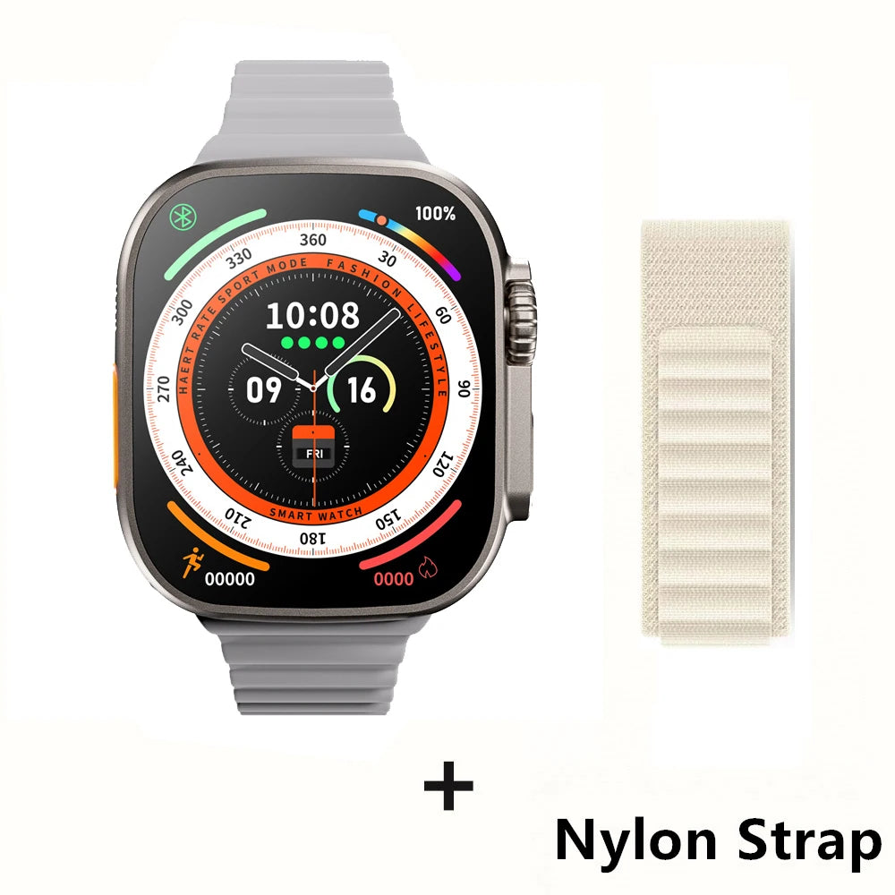 Smartwatch Ultra Pro – 49mm AMOLED, Wireless Charging, Sports & Fitness Mode