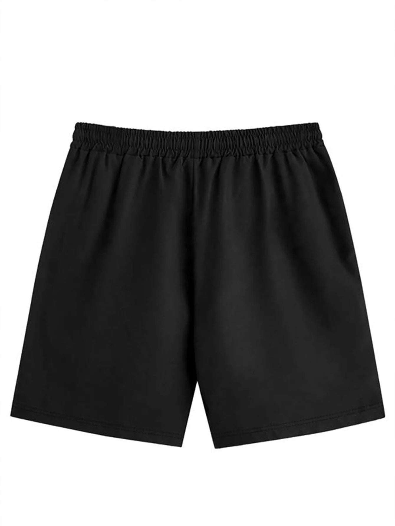 Casual Palm Tree Print Drawstring Shorts with Pockets — Adjustable Waist