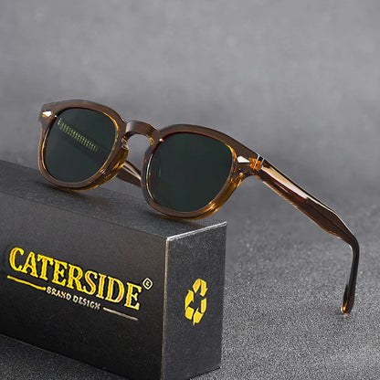 CATERSIDE Luxe | Retro Circular Sunglasses – Bold & Timeless UV400 Shades