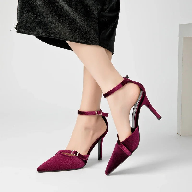 TrafLuxe | Red Stiletto Heels – Elegant Wedding & Party Shoes