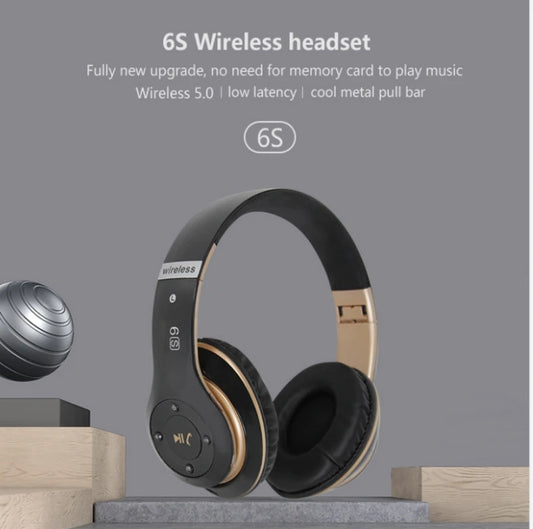 Wireless Bluetooth Headphones Over-Ear com Cancelamento de Ruído, Som HiFi, Bass Potente e Microfone – Suporta TF Card