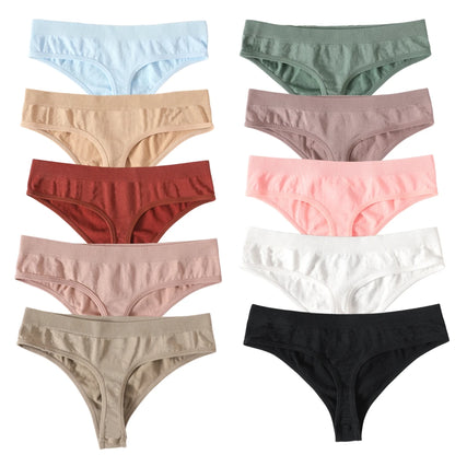 Seamless Thongs – Low Waist, Sporty – 10-Pack