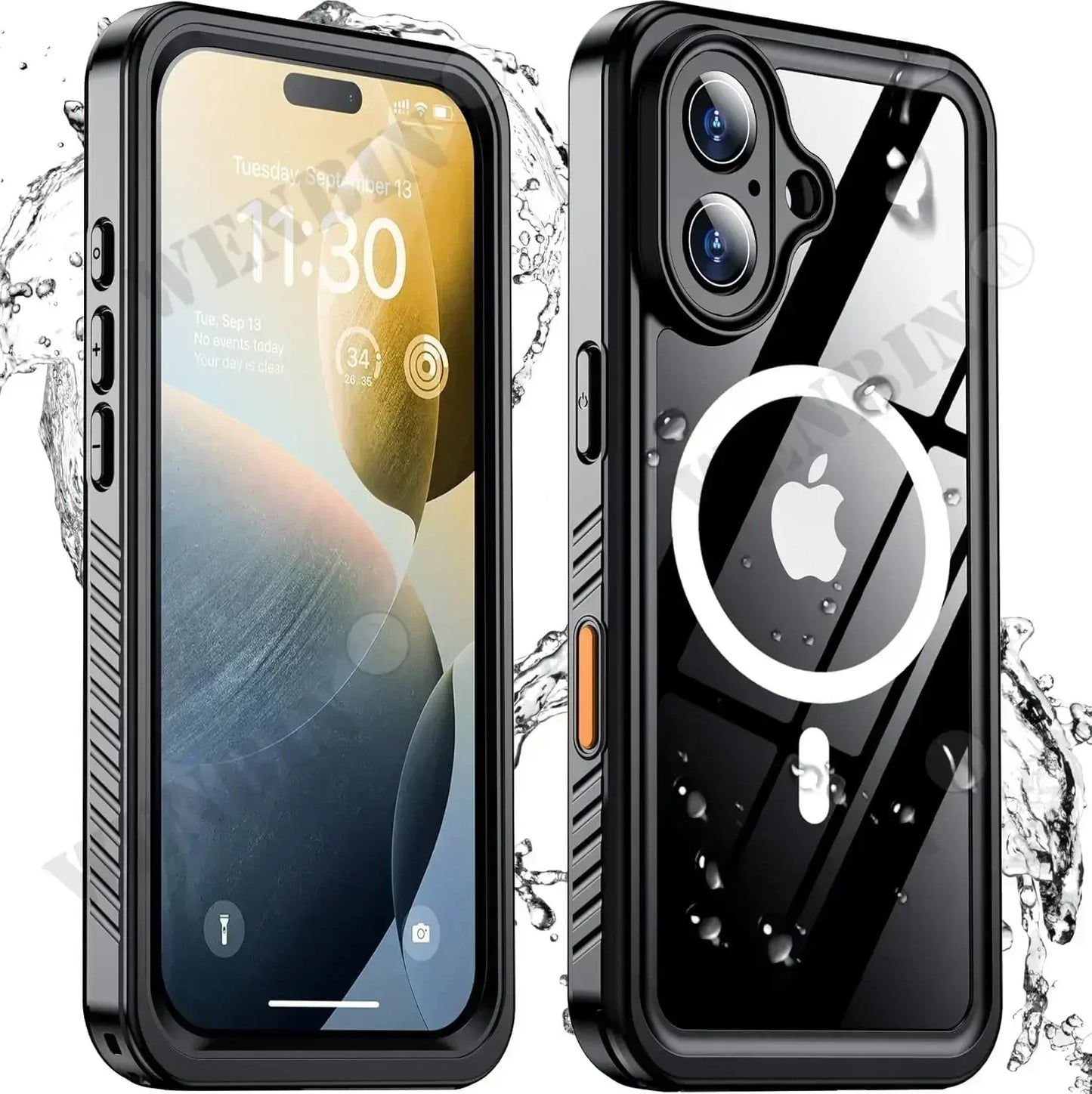 IP68 Waterproof Case – iPhone 15 to 17 Pro Max | Diving-Grade Full Body Protection + MagSafe