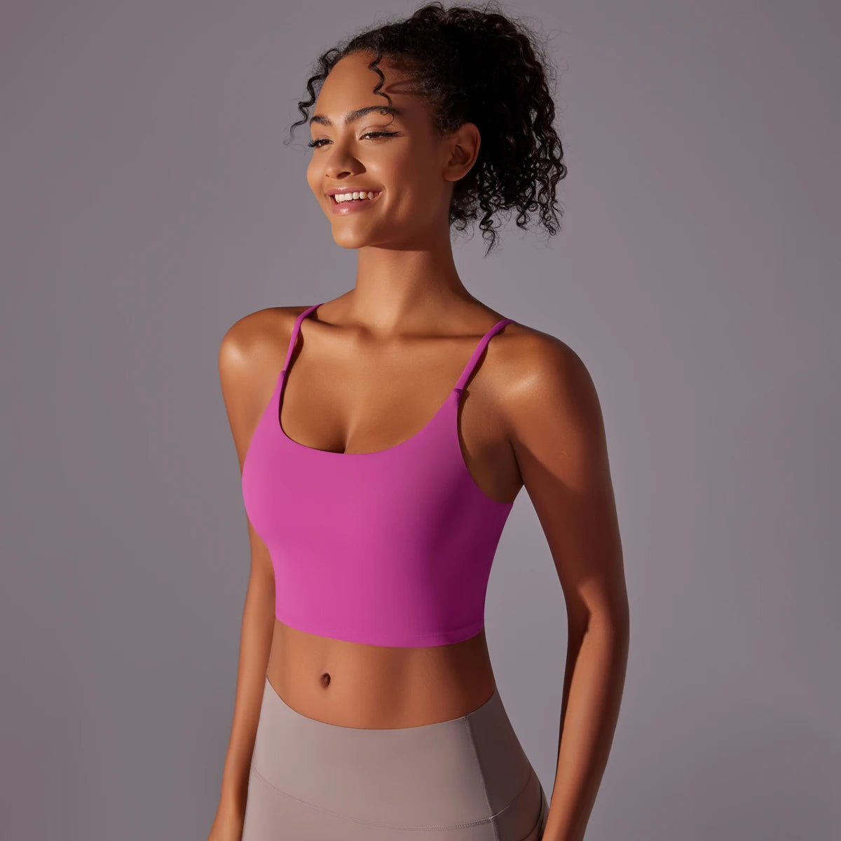 Breathable Sports Bra — Quick-Dry Nylon Seamless Yoga Vest