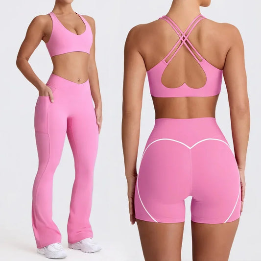 BoostFit Tracksuit – Push-Up Sport Bra & Leggings