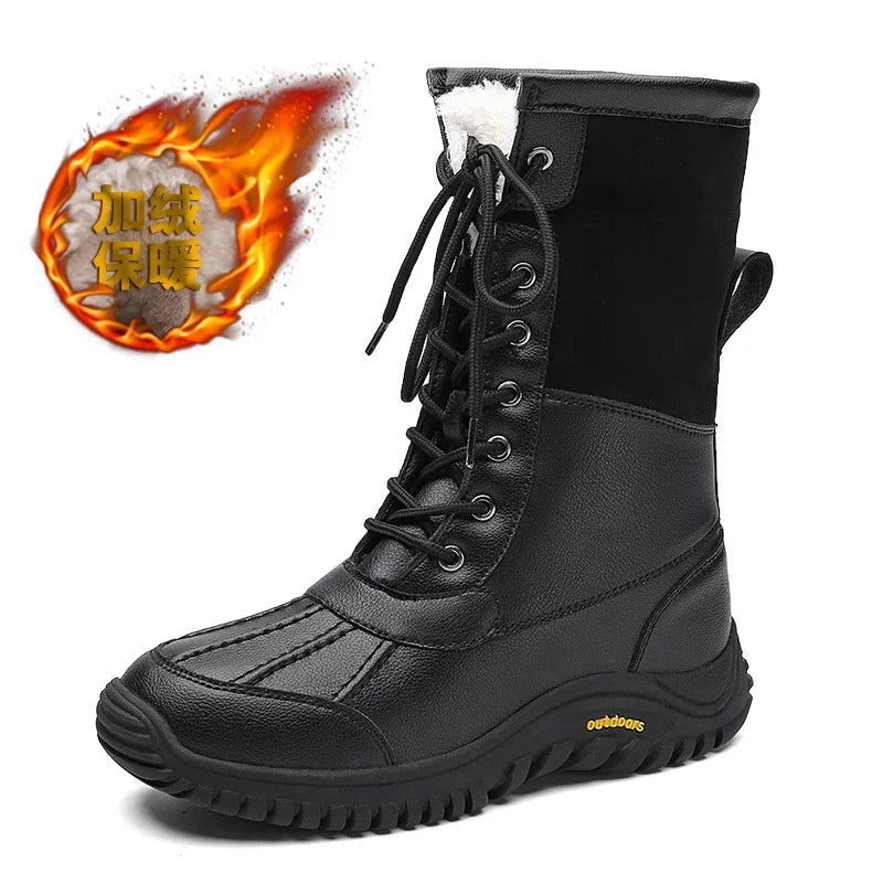 FrostStep | High Top Warm Snow Boots – Plus Size Winter Shoes