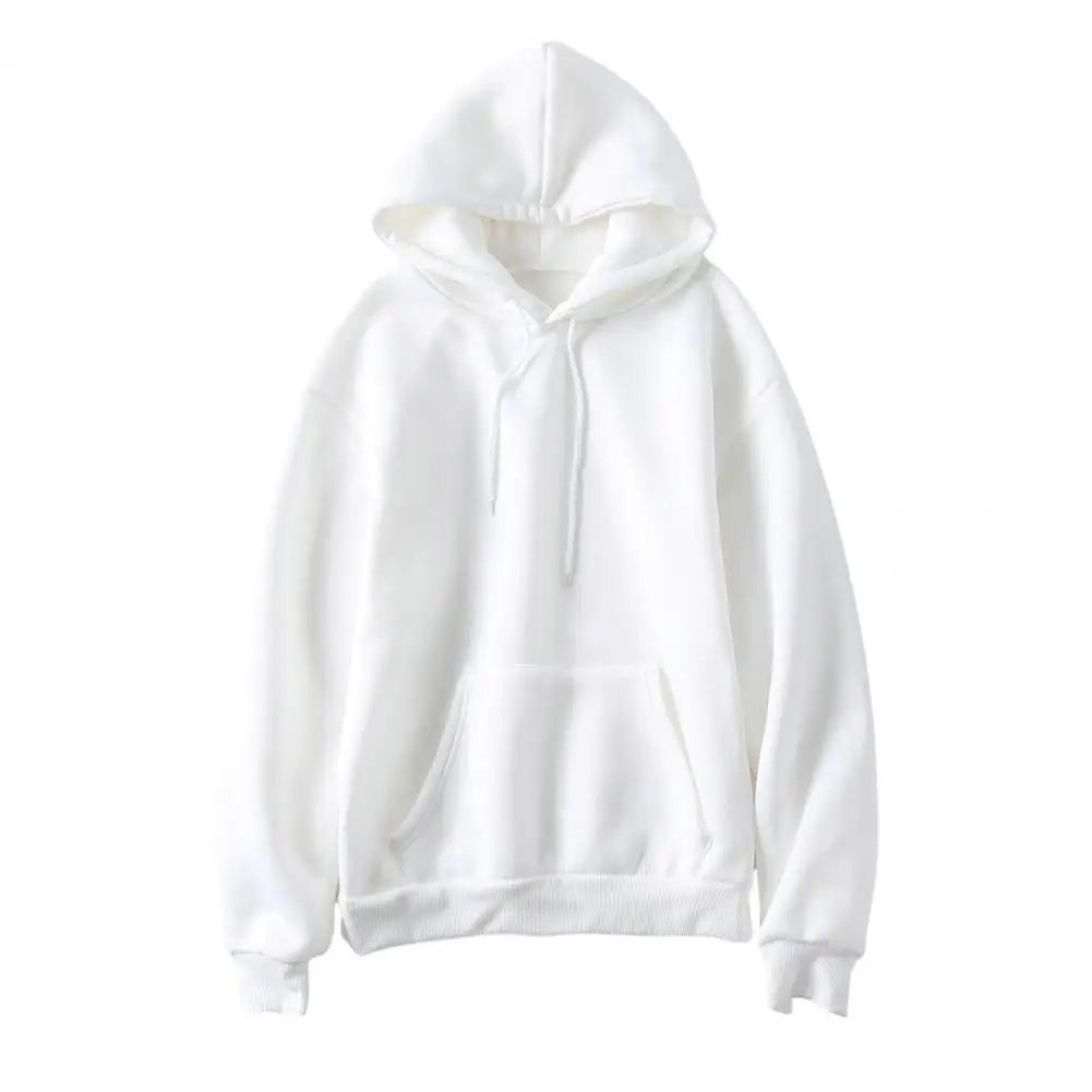Drawstring Pocket Pullover — Soft, Warm, Loose Fit Hoodie