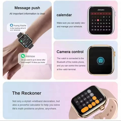 Smartwatch with Body Temp & GPS – NFC, Always-On Display, Sport Design